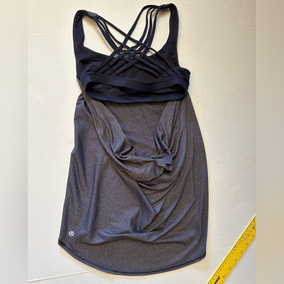 Lululemon Wild Tank strappy draped open back for ventilation tank top Sz-6 I15 - Picture 10 of 12